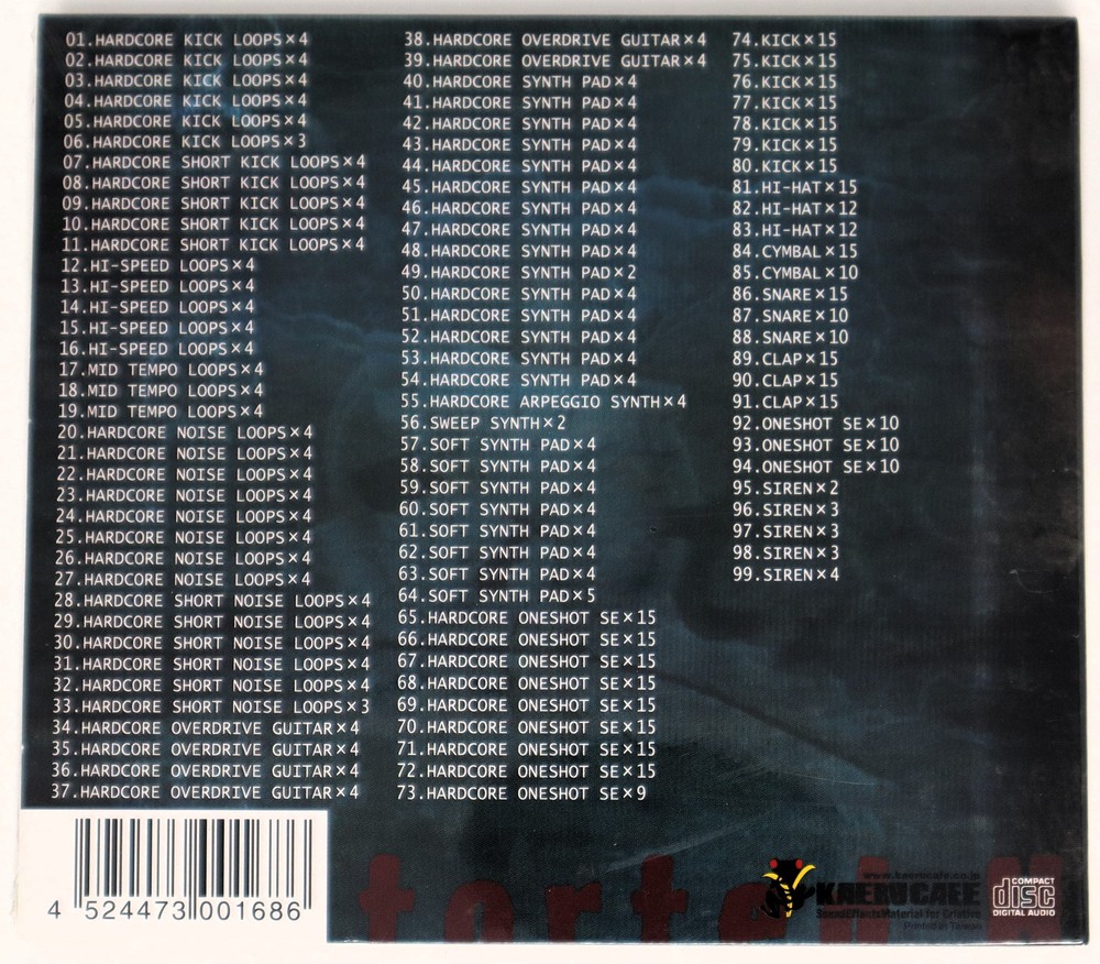 Kaeru Cafe White Loop 8 Dist Hardcore Sample Library/Sound Library/Sampling CD