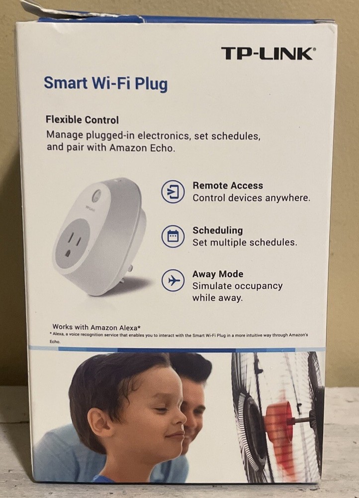TP-Link Wi-Fi Smart Plug HS100 Amazon Alexa Google Assistant Cortana White