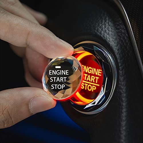 Car Engine Ignition Start/Stop Button Cover,Car Ignition Button White