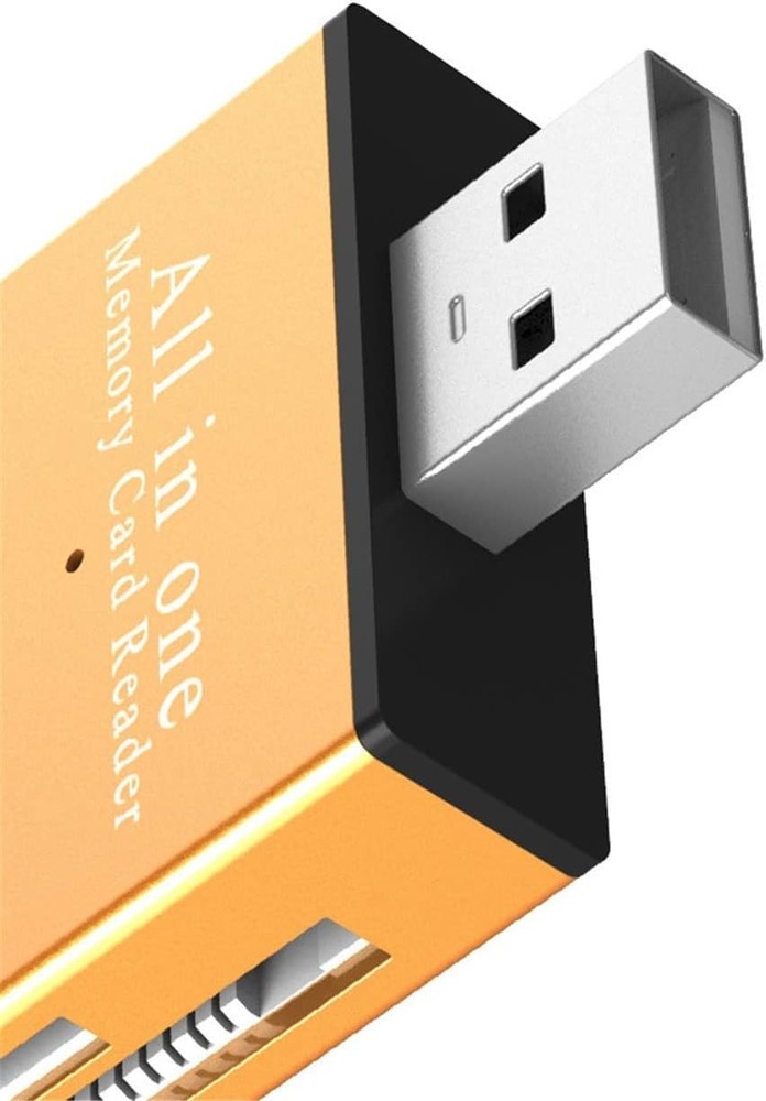 Sleek High-Speed 4-in-1 Card Reader for Effortless Data Transfer & Compatibility
