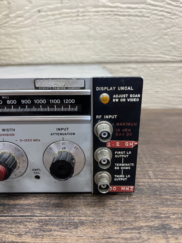 HP Hewlett Packard 8554L RF Plug In Modules Spectrum