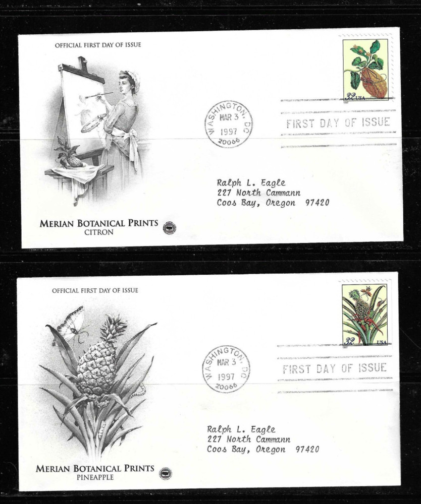 USA / Merian Botanical Prints . Postal Commemorative Cachet