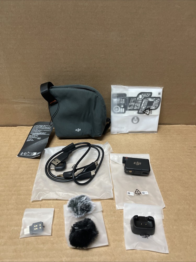 DJI Mic Mini (1 TX + 1 RX) - Black CP.RN.00000432.01 **READ**MISSING TRANSMITTER