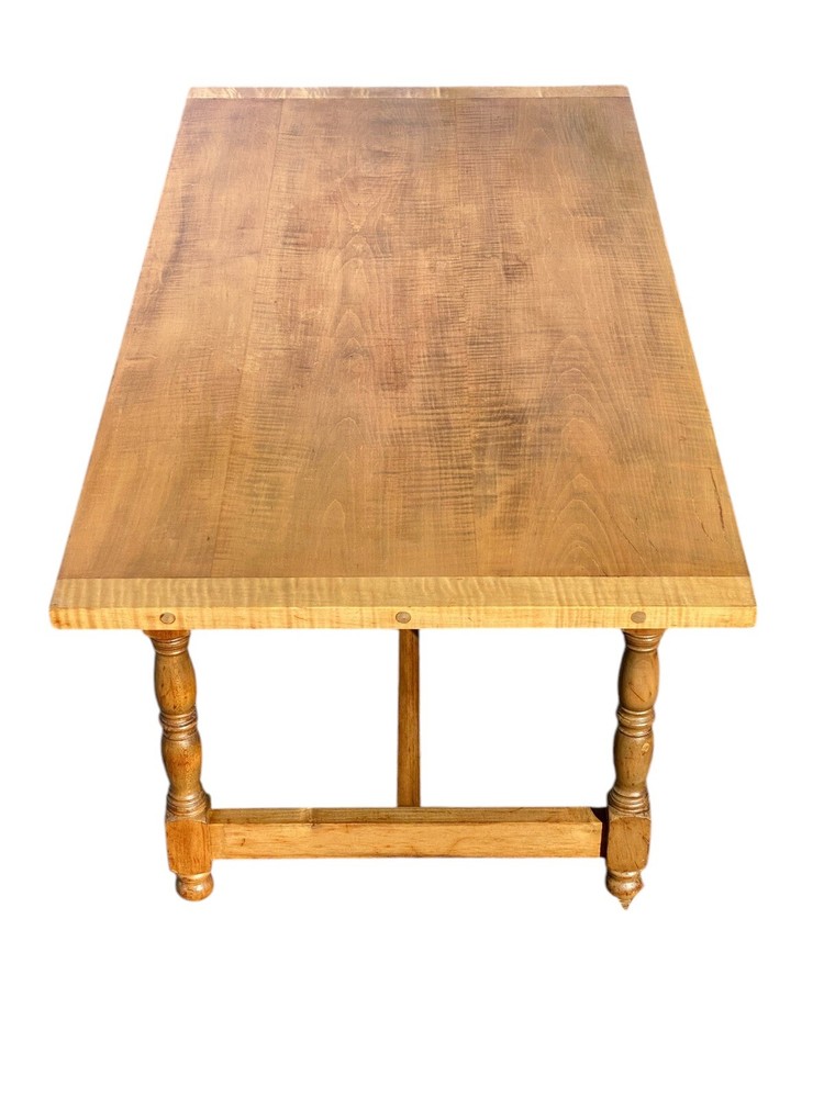 Vintage Antique Style Tiger Maple Coffee Table