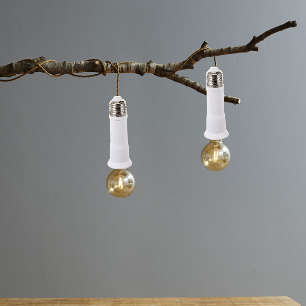 2 Pcs Practical Light Socket Extension Light Socket Extender Outdoor