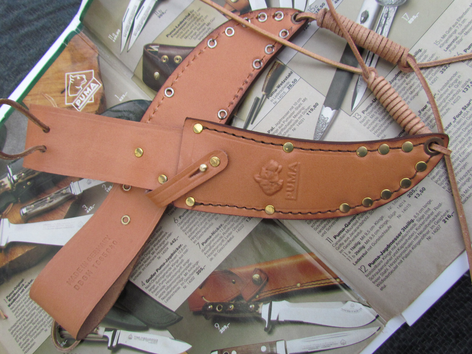 Puma Knife Sheath for Puma Knife Skinner 6393 Model Pre 1964 Solingen Germany