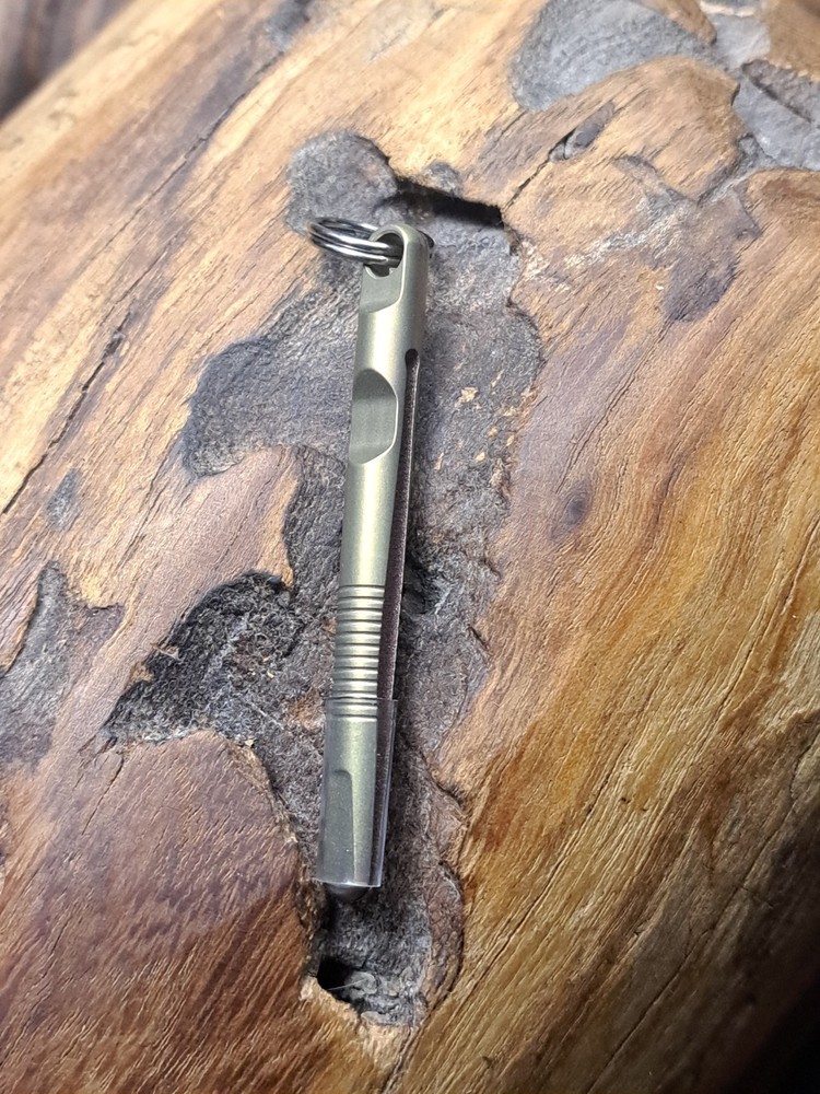 EDC Anodized Titanium Keychain Tweezers