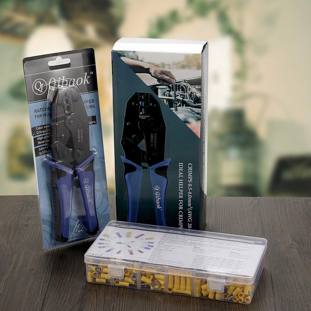 Wire Terminals Crimping Tool Kit with 800 PCS Wire Connectors