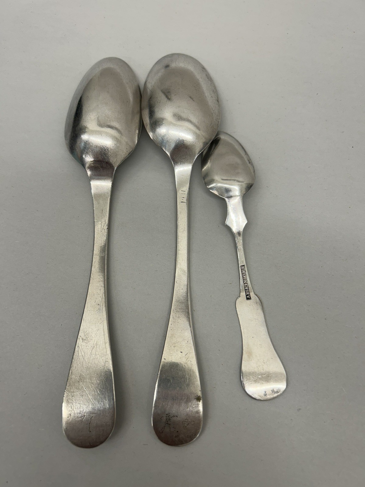 Lot of 3 Antique .750 Silver Spoons 157 Grams Scrap