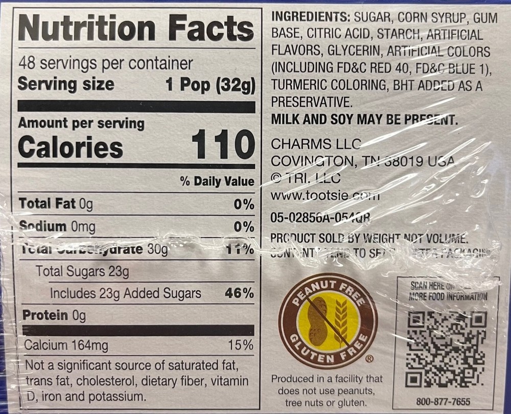 Charms Super Blow Pops 48ct