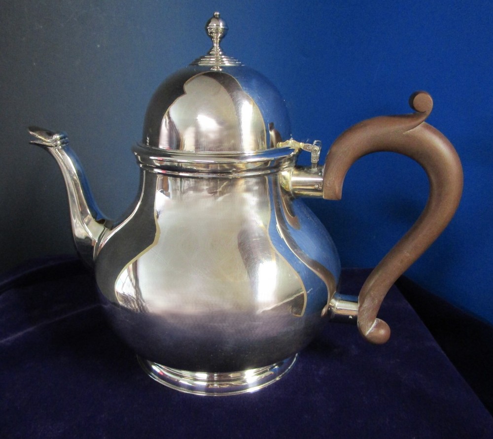 BARKER ELLIS Silverplate 4 Pc Coffee & Tea Service No Monograms C1930s bu