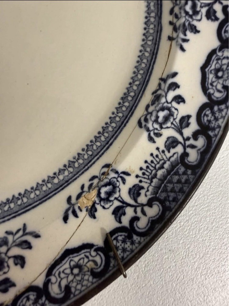 Antique Ceramic Warming Plate