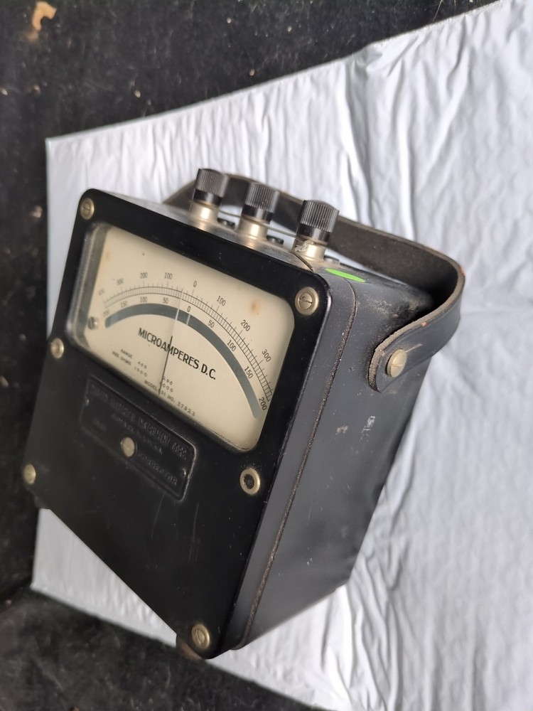 Vintage Weston Microamperes DC Meter Nice Electrical Test Steampunk Display