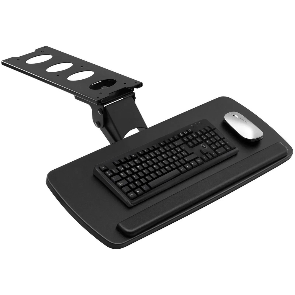 Keyboard Tray under Desk Adjustable Height, Height and Angle Adjustable under