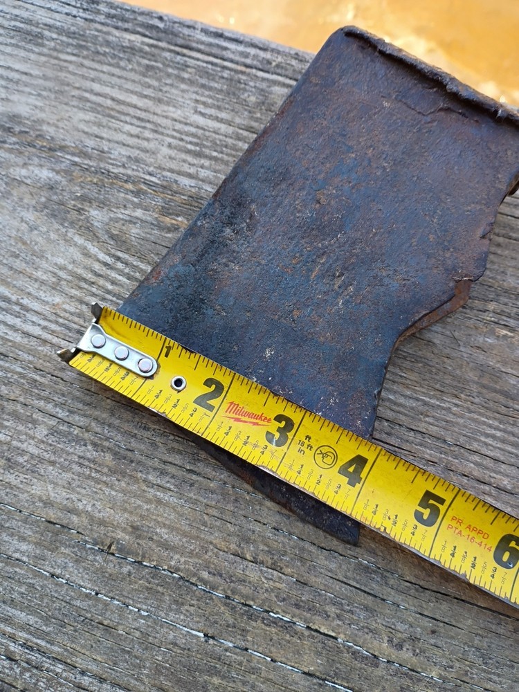 Early Primitive Lugged Axe Head 2 lbs 14 oz