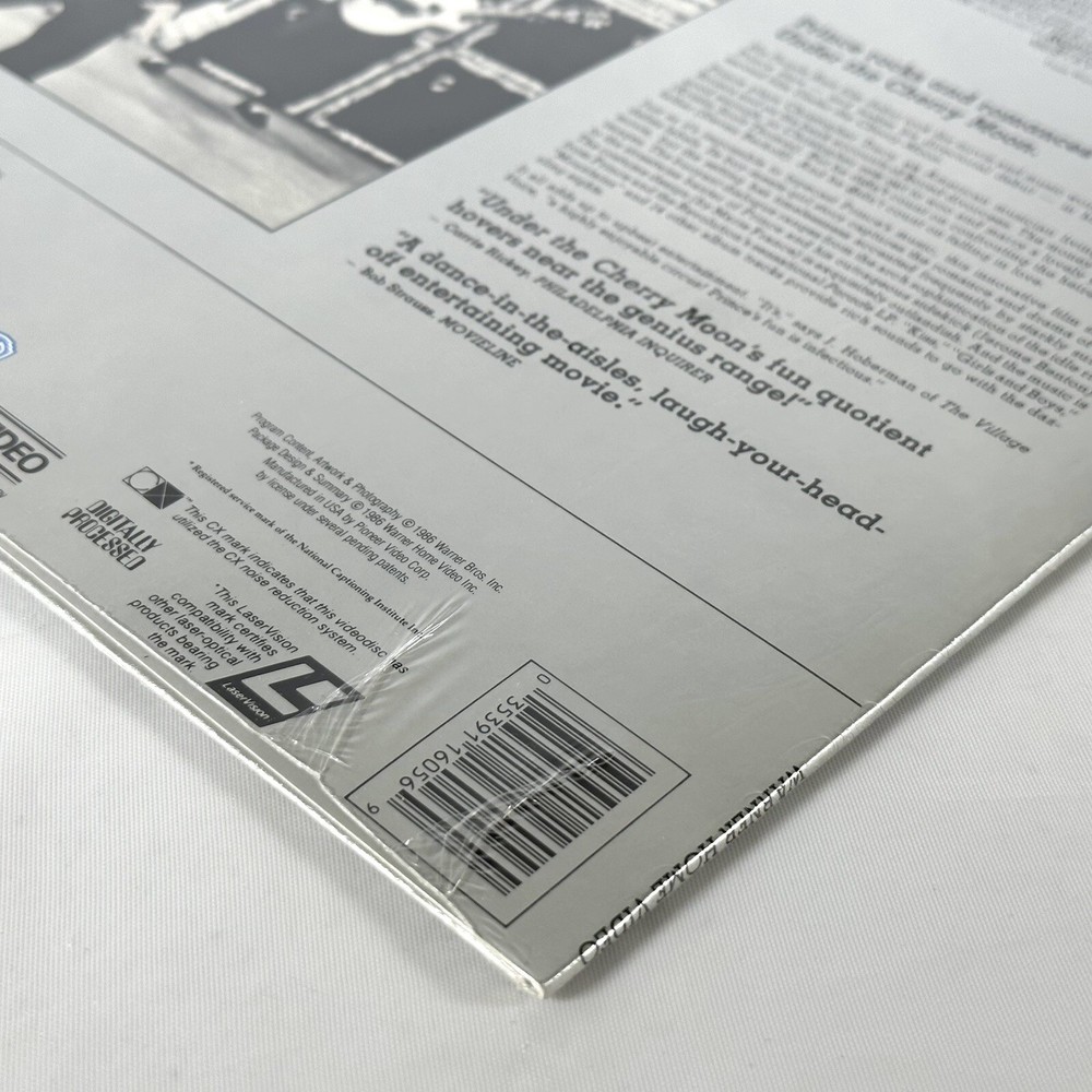 Prince Under The Cherry Moon Laserdisc LD Extended - Sealed