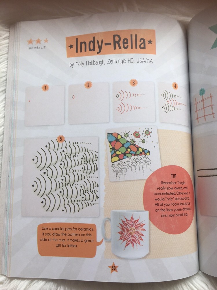 Zentangle For Kids Craft Drawing Book
