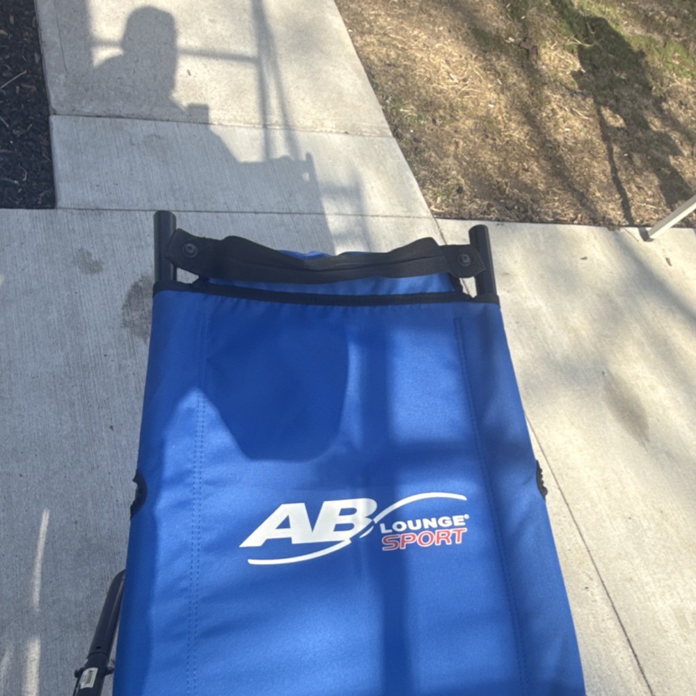AB Lounge Sport Foldable Arm Support Abdominal Exerciser Blue