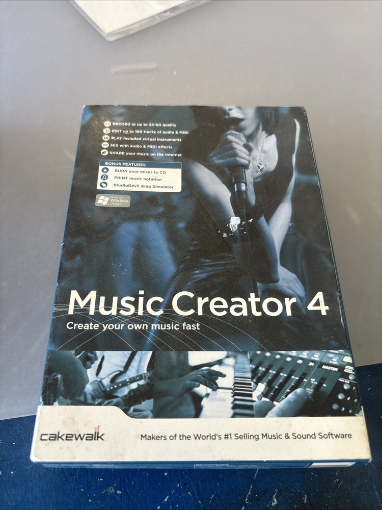 Cakewalk Music Creator 4 Software CD FLAWLESS Disc