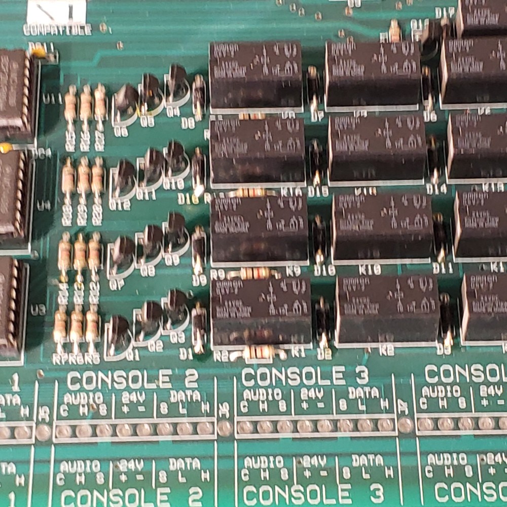 Telecor II CBU-2 Rev 8 Plug In Module Console Relay Control Board