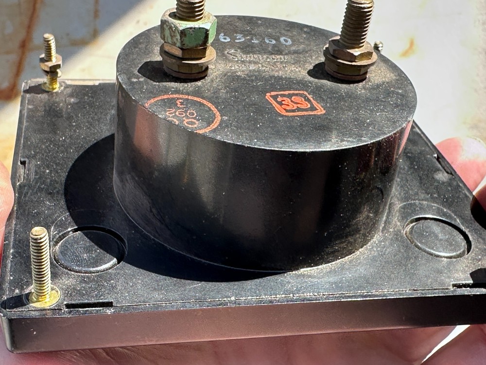 Simpson 63160 AC Amperes Panel Meter, 0-50A Range