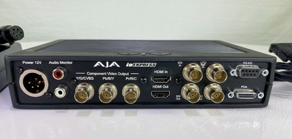 AJA ioExpress Computer Interface for Final Cut ProX etc with cables