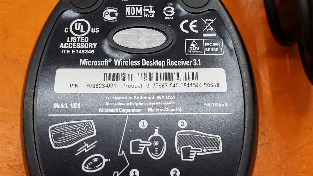 ⭐️⭐️⭐️⭐️⭐️ Microsoft Wireless Desktop Receiver 3.1 Model 1028