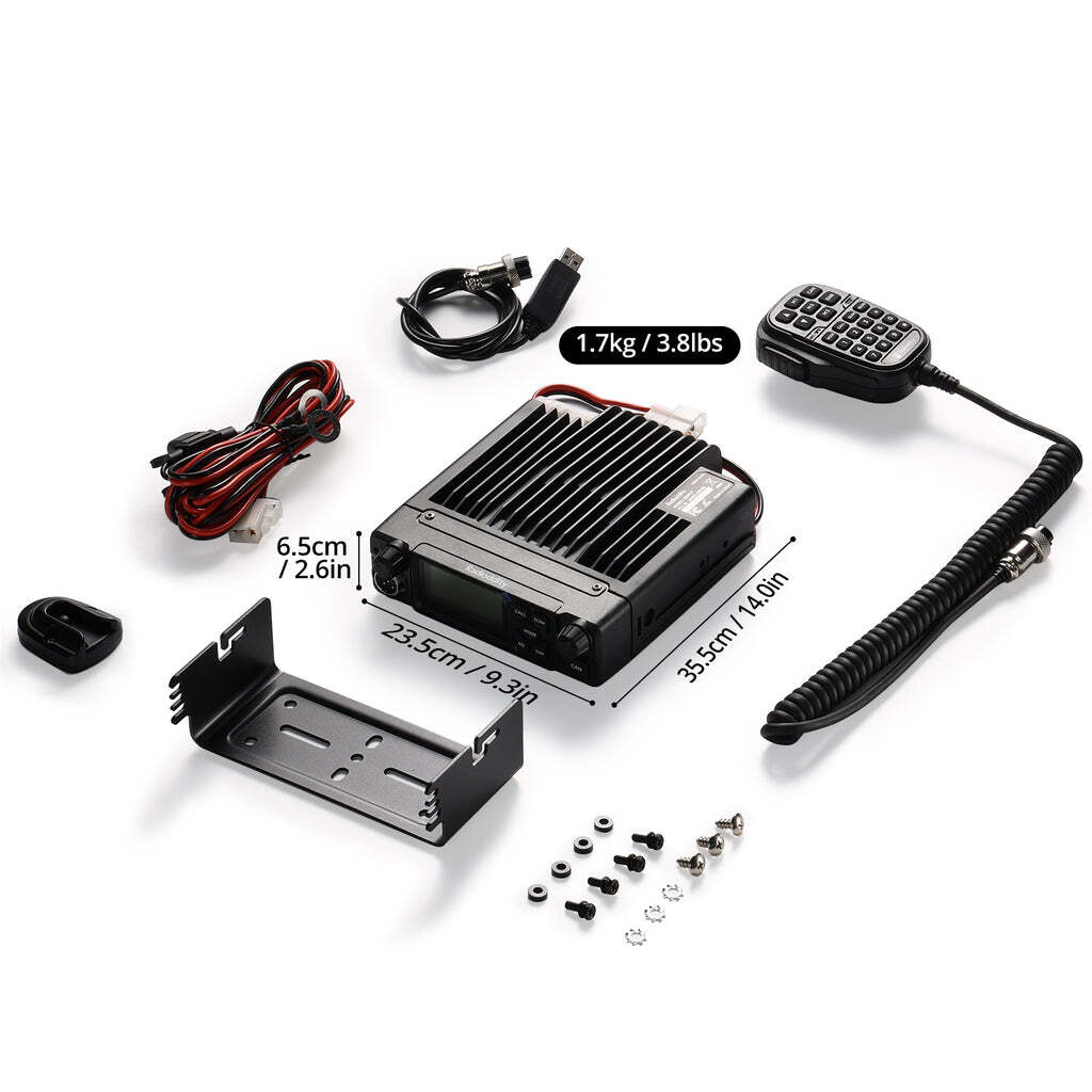 Radioddity DB40-G GMRS Mobile Radio | 40W | Repeater Capable | 199 Channels