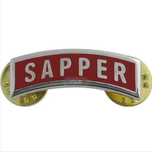 GENUINE U.S. ARMY ENAMEL TAB: SAPPER