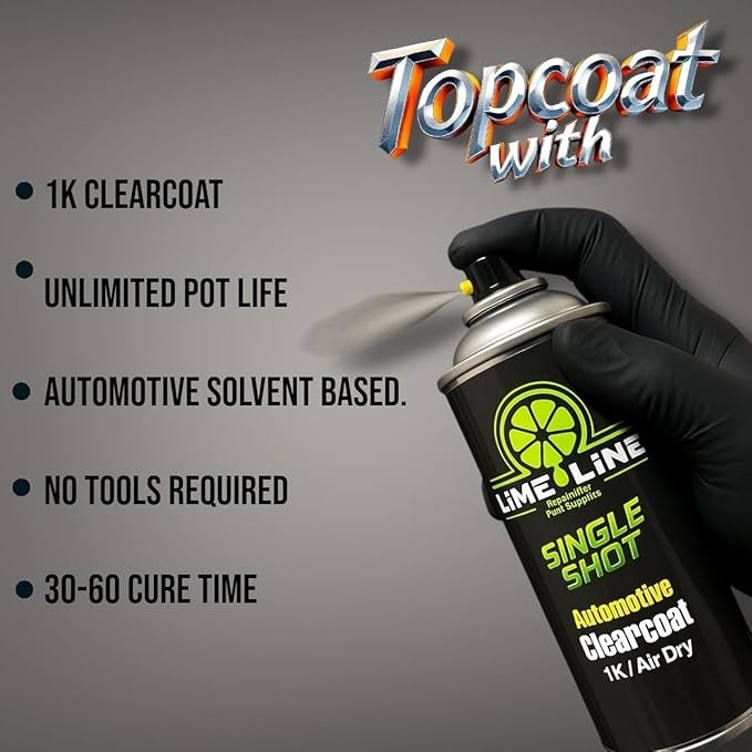 LiME LiNE 1K High Gloss Urethane Clearcoat Spray Paint/Aerosol - Pack of 1