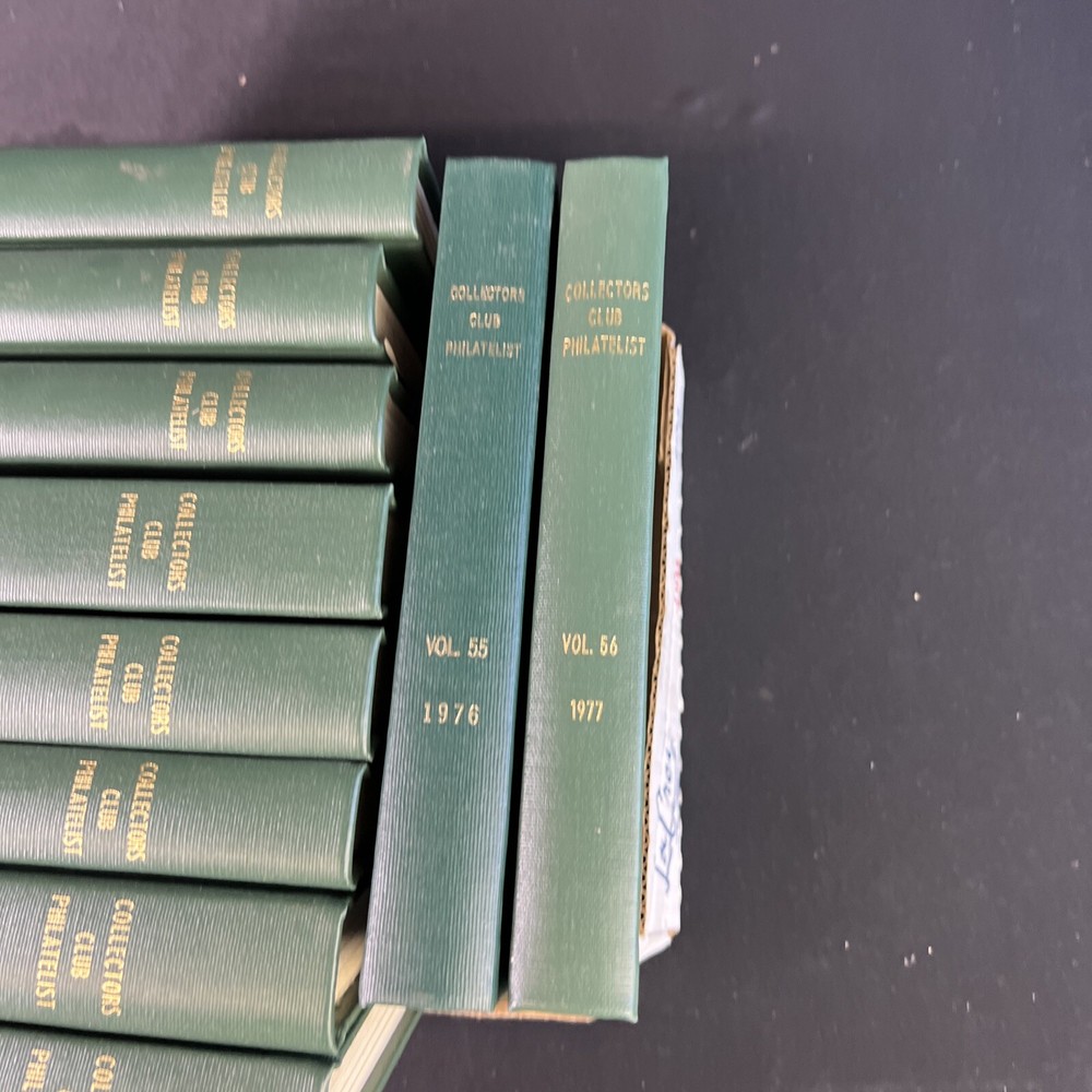 The Collectors Club Philatelist Set of 10 Issues Vol. 55-64 Stamps 1976-1985