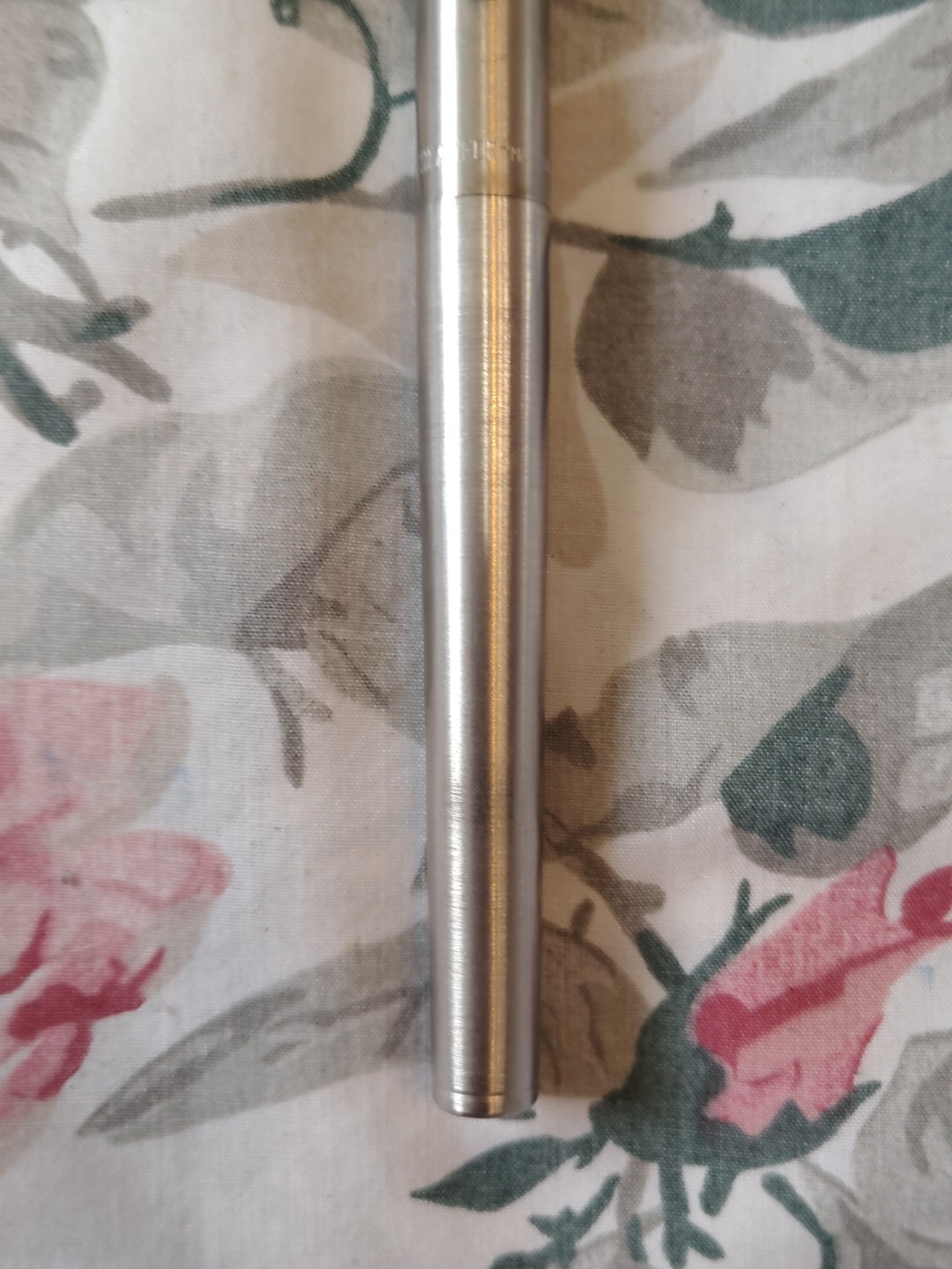 Sheaffer Targa Brushed Stainless Steel Fine Nib Fountain Pen Australia