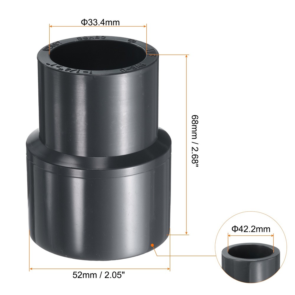 3pcs Reduce Coupling 1-1/4 x 1" Increaser/Reducer Coupling Pipe Fitting