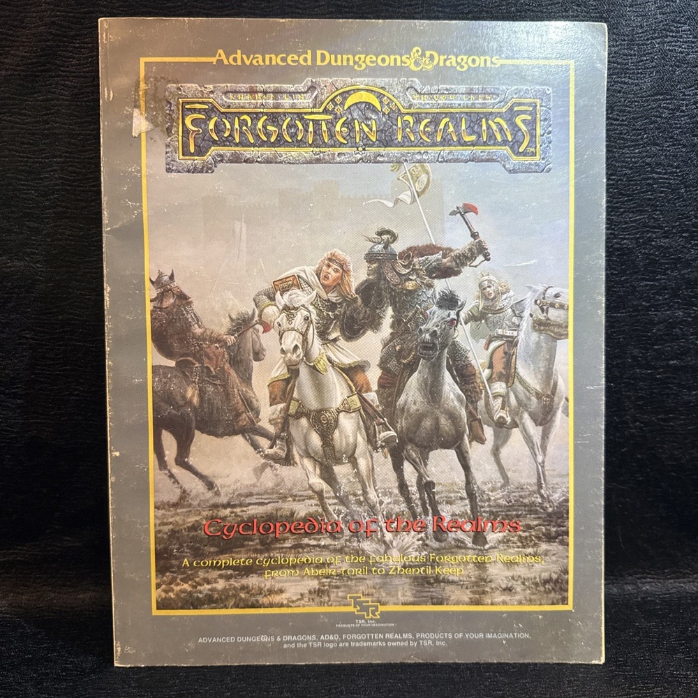 Forgotten Realms: Cyclopedia Realms & DM’s Sourcebook Realms 1987 ☆ 2 Book Lot ☆
