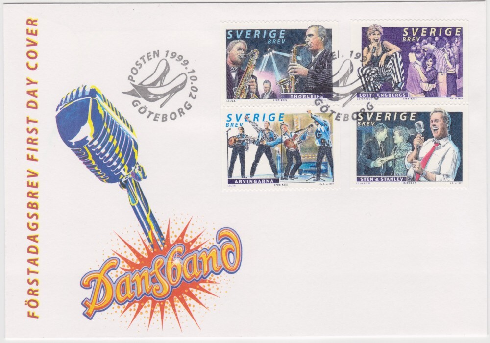 Sweden FDC 1999, Dance bands