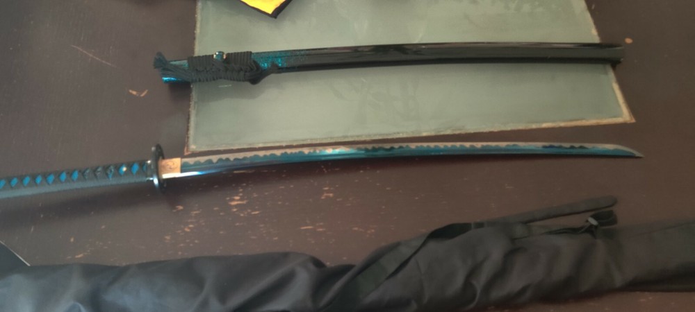 Blue katana 1095 - Hamon