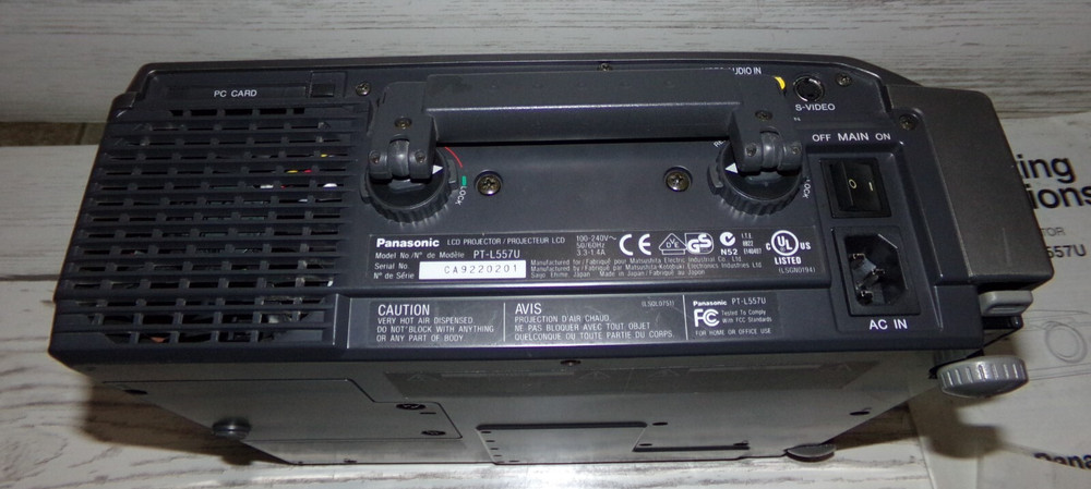 Panasonic PT-L557U LCD Projector W/ Remote