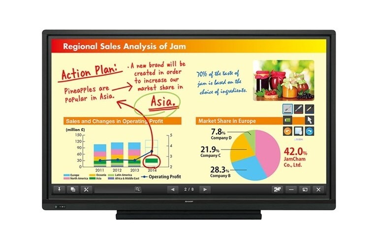 Sharp PN-L703B Aquos Interactive 70-Inch Display System