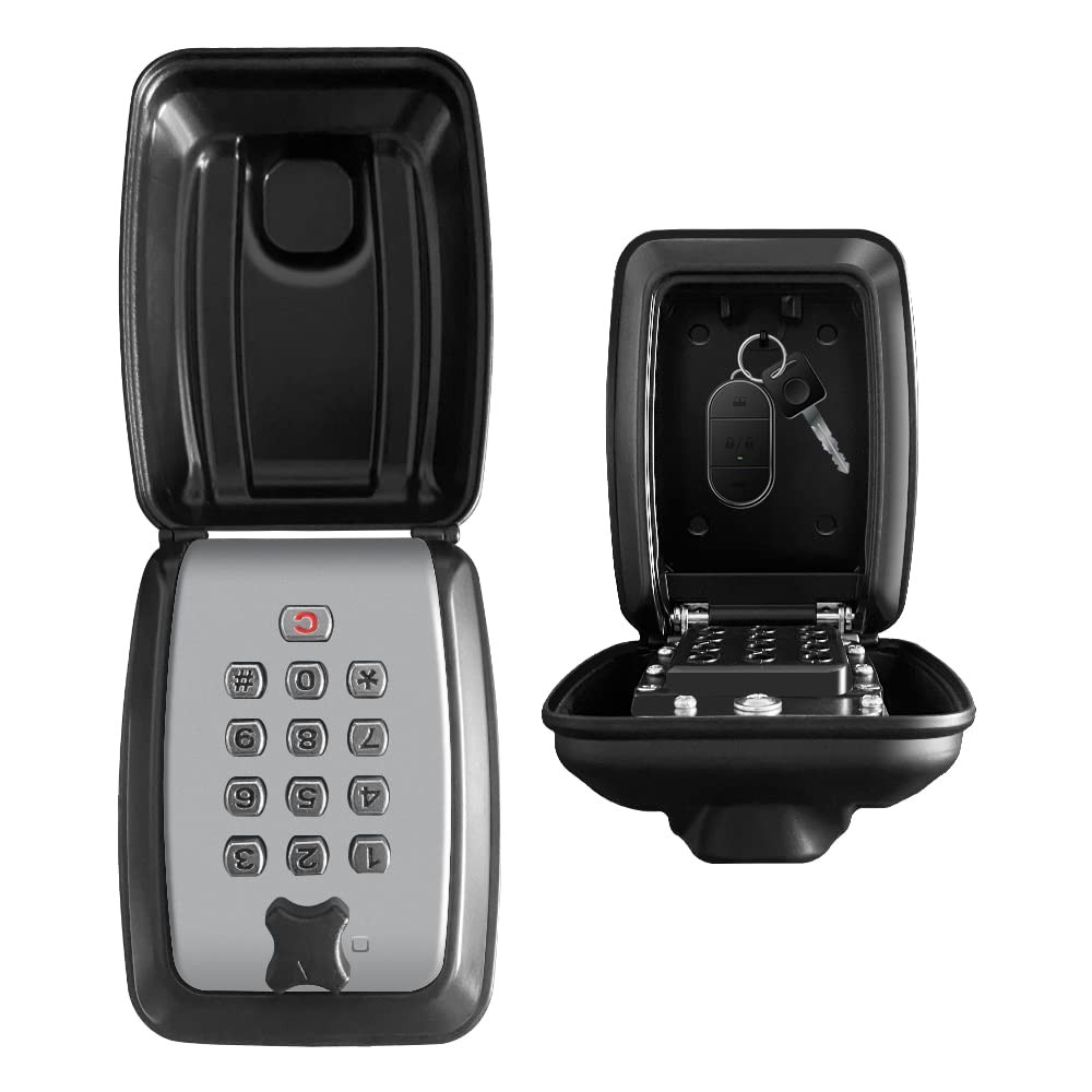 -G14 4 Digit Combination Storage Wall Mount House Key Lock Box,Push Button Lo...