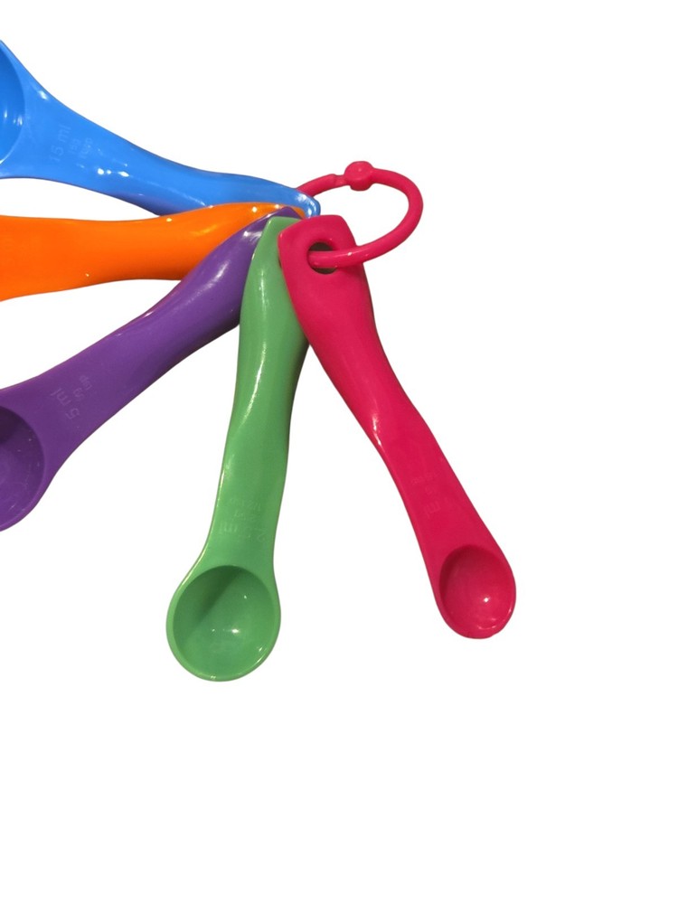 Milliliter/Gram Rainbow Measuring Spoons (plastic)