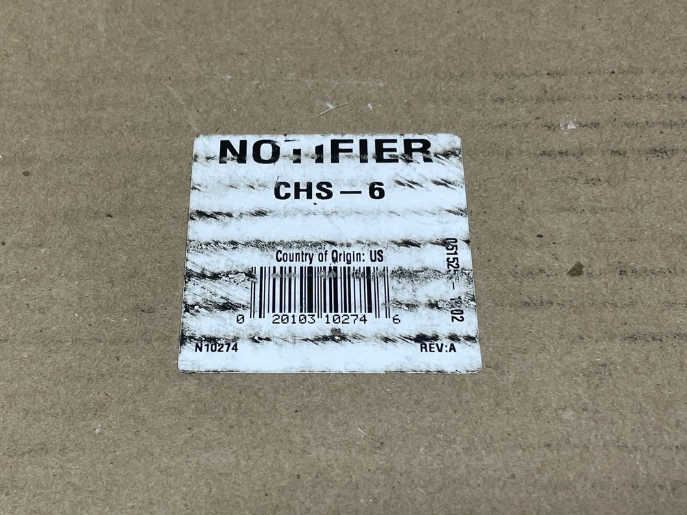 NOTIFIER CHS-6 Chassis