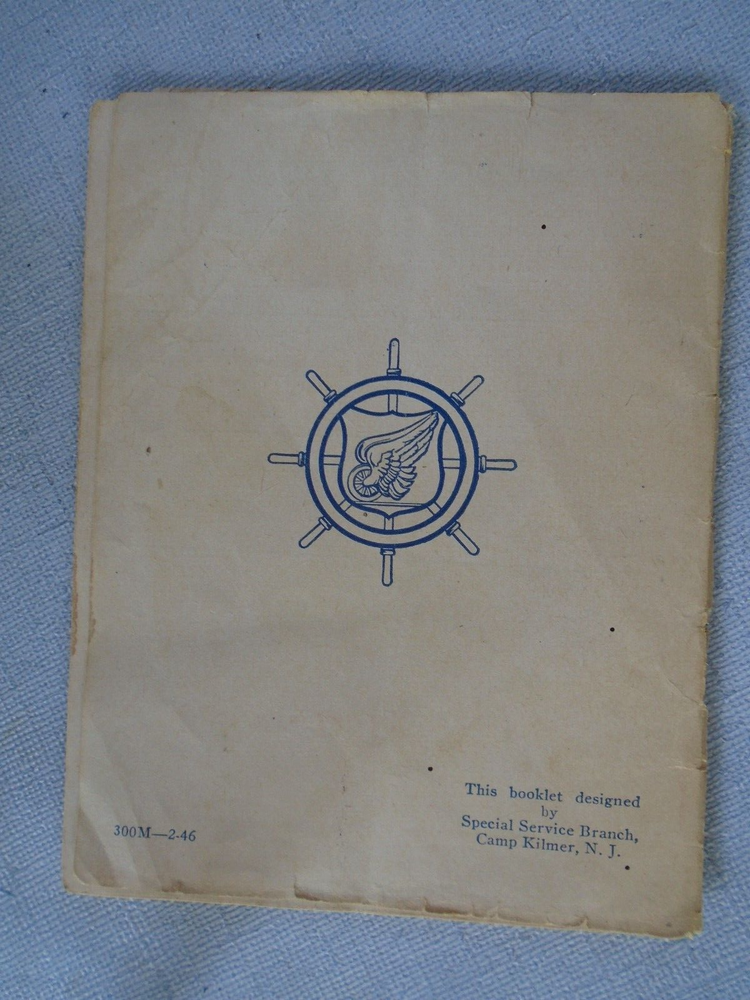 WWII Camp Kilmer Guide book