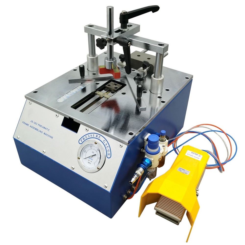 Pneumatic Picture Frame Nail Angle Machine Wood Frame Stitching Nailing Machine