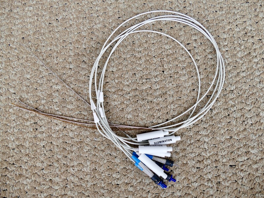 Five 5 fiber optic probes (image illumination) [endoscopic 1 m light reflection]