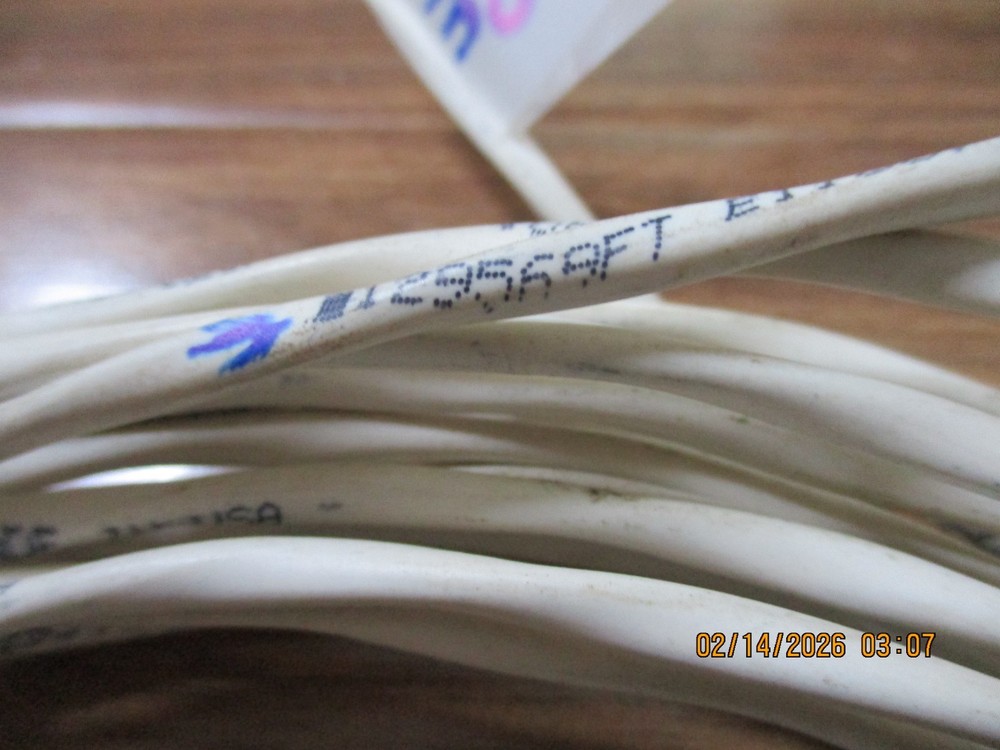 30' - 18/2 copper twisted shielded pair wire signal security Stranded Rd/BK