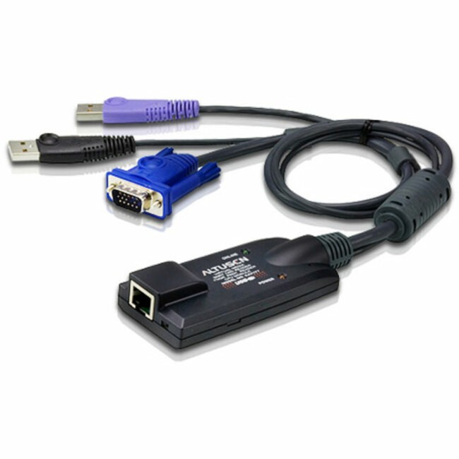 ATEN USB Virtual Media KVM Adapter Cable with Smart Card Reader TAA Compliant