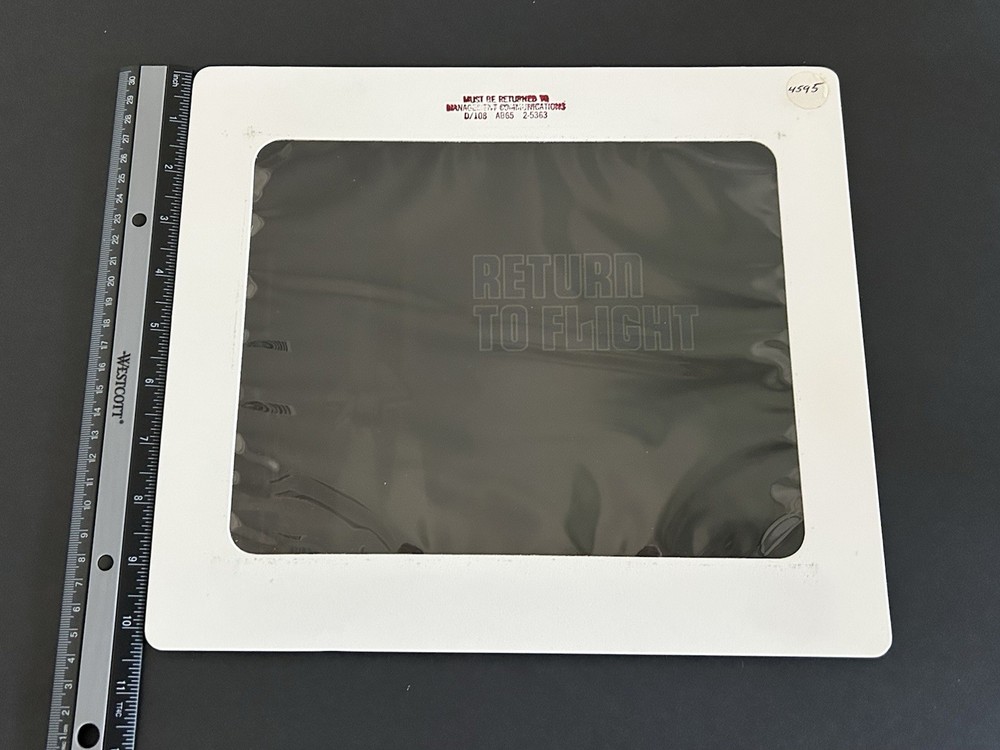 1988 NASA Rockwell Shuttle Return To Flight Presentation Transparency-4595
