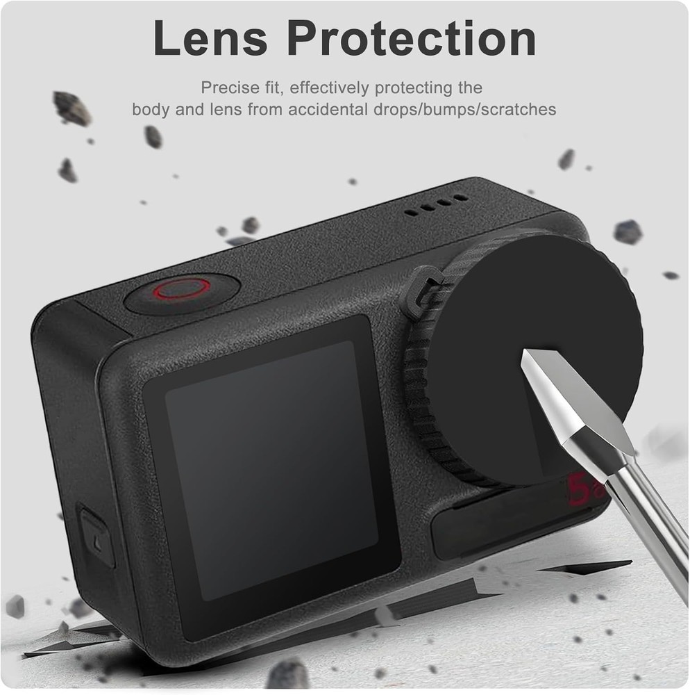 Comprehensive 10PCS Action Camera Protector Kit with Silicone Cap - Bubble Free