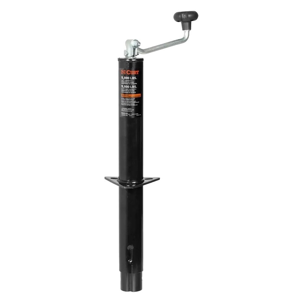 CURT 25007 Pipe-Mount Swivel Topwind Jack