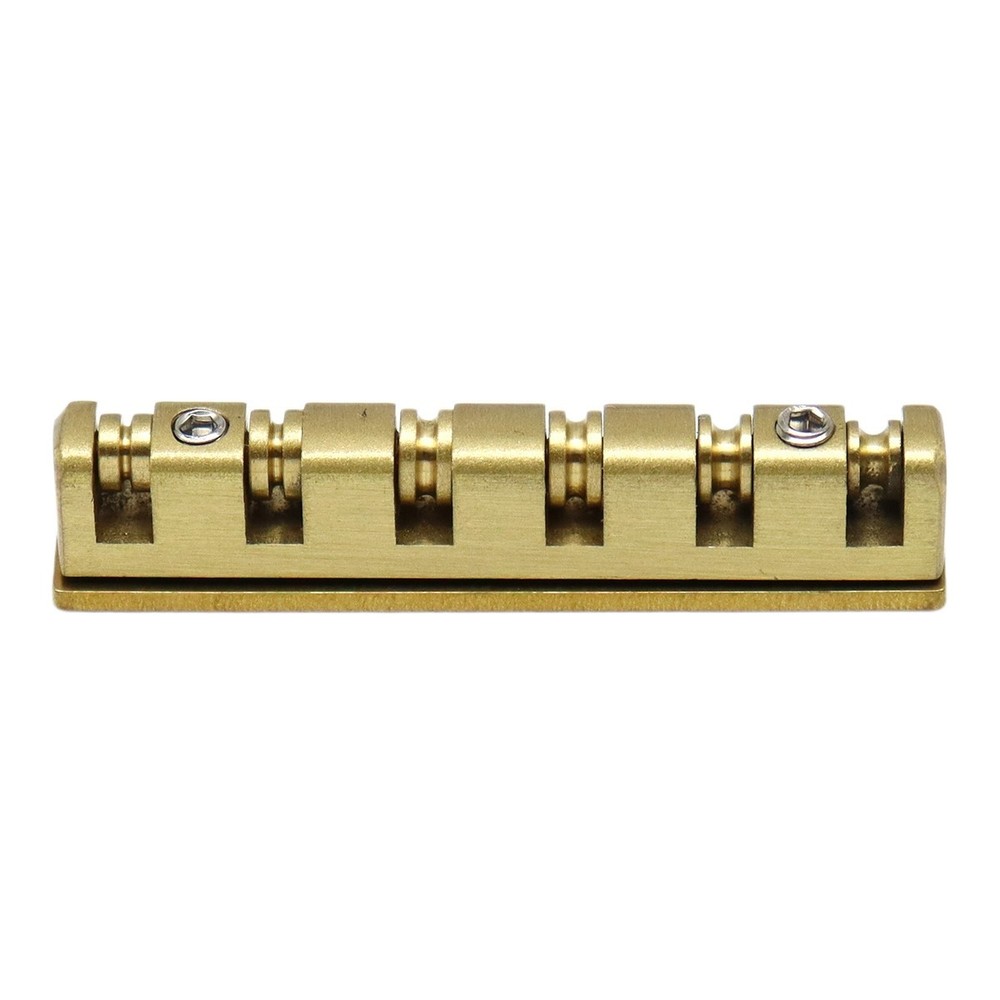 6 String 42mm Guitar Nut Split Regulation Adjustable Height Brass Roller Nut